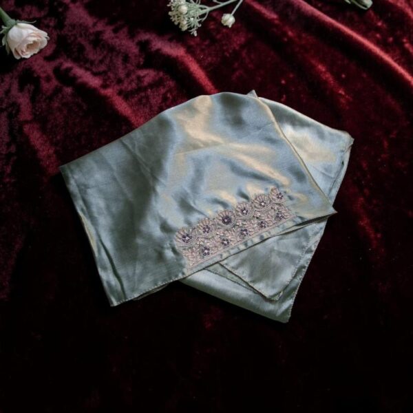 Zayna Royale Aqua Green Scarf