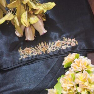 Zayna Royale Black Scarf