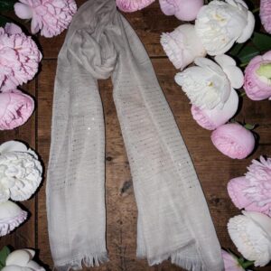 Regular Sequin Silver Gray Scarf