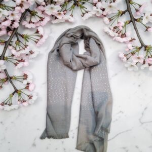 Regular Sequin Dark Gray Scarf