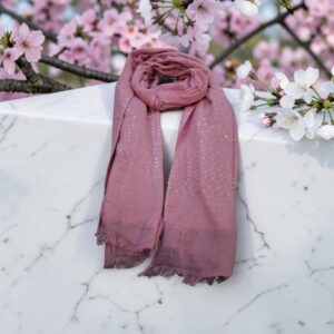 Regular Sequin Pink Scarf