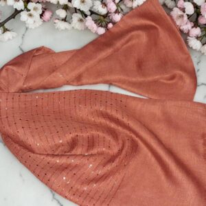 Regular Sequin Rust Scarf