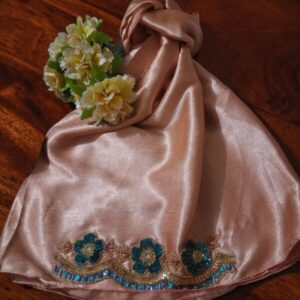 Zayna Royale Peach Scarf