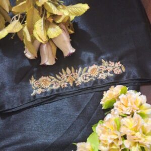 Zayna Royale Black Scarf